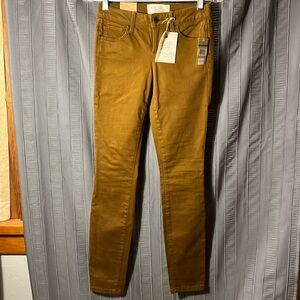 Rachel Roy Russet Brown Mid-Rise Skinny Jeans Size 24.  NWT.